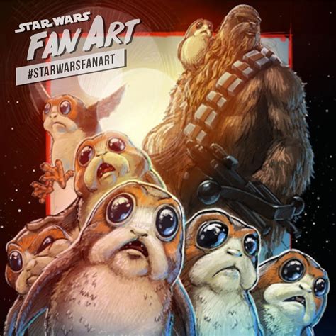 Starwars Chewie And The Porgs Are Ready To Take On The Whole First