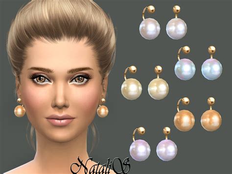 The Sims Resource Natalisfaux Pearl Earrings