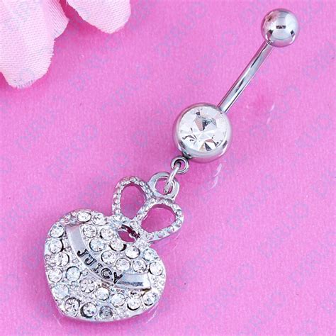 New Fashion Navel Ring Belly Ring Body Piercing Jewelry On The Most Popular Heart 14g Stainless