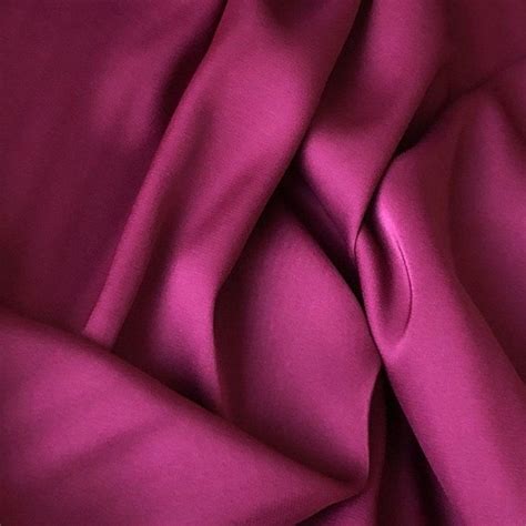 Magenta Silk Satin Fabric By The Meter Lingerie And Dress Etsy