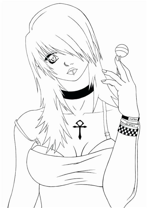 New Coloring Pages Emo Anime Couple Coloring Pages Pin