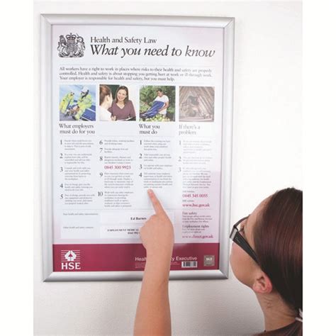 There are various versions of the poster, so that you can select the most appropriate for your business, depending on the hse webpage where you can download the posters in various sizes / formats; Health & Safety Law Poster | CSI Products