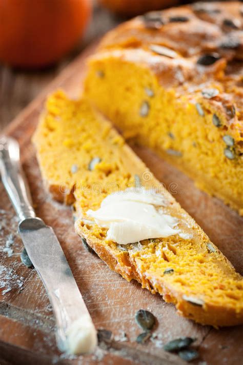 Pumpkin Bread Stock Image Image Of Thanksgiving Seeds 58795733
