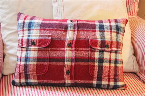 Learn how to make your own buckwheat pillow. Happy At Home: From Flannel Shirt to Pillow Cover - A Tutorial