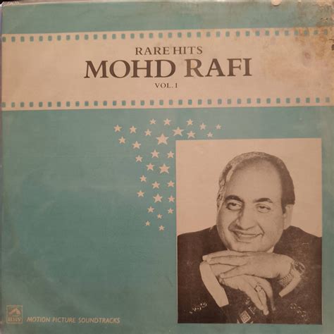 Mohd Rafi Rare Hits Mohd Rafi Vol 1 Used Vinyl Vg Np The Revolver Club