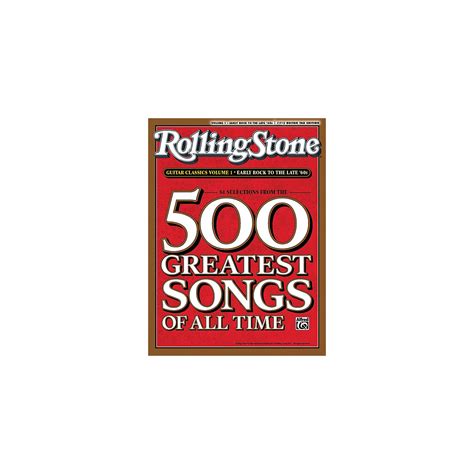 Alfred Rolling Stone 500 Greatest Songs Of All Time Guitar Classics