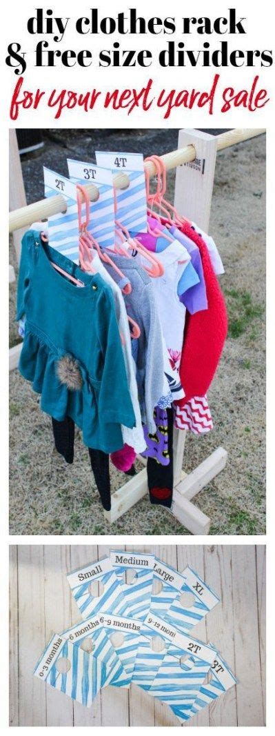 Don't place items in front of the clothing racks that could make it difficult for people to see or peruse them. Diy Clothes Rack For Garage Sale Projects 54+ Ideas #diy ...