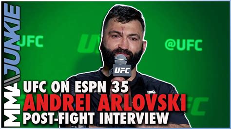 Andrei Arlovski Reacts To Tying All Time Ufc Wins Record Ufc On Espn 35 Youtube
