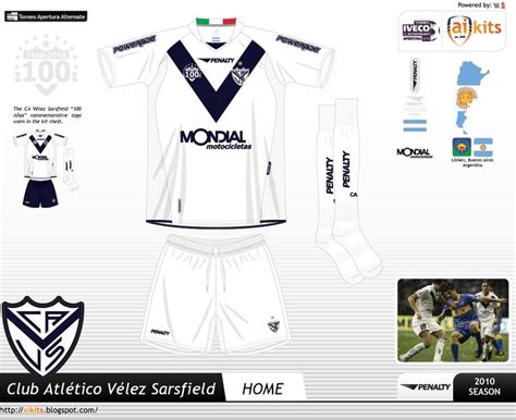 Atletico velez sarsfield vector logo, free to download in eps, svg, jpeg and png formats. Velez Sarsfield of Argentina home kit for 2010. | 100 logo ...