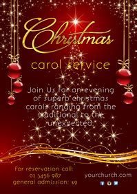 Add a creative and personal touch to the tradition by crafting unique with christmas parties happening left and right, it can be quite overwhelming to get each present straight, too. 4,410+ Church Christmas Service Social Media Customizable Design Templates | PosterMyWall (With ...