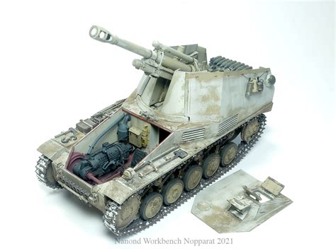 Tamiya 135 Wespe Self Propelled Gun Ready For Inspection Armour