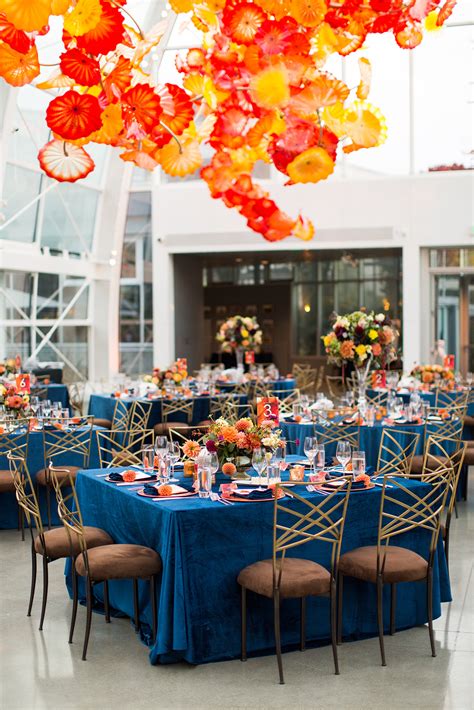 A Navy Blue and Burnt Orange Wedding - Flora Nova Design - Premier ...