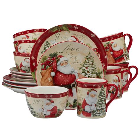 Certified International Holiday Wishes By Susan Winget 16 Piece