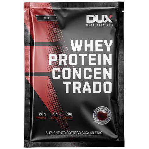 Whey Protein Concentrado 1 Dose DUX Nutrition Lab Meu Mundo Fit