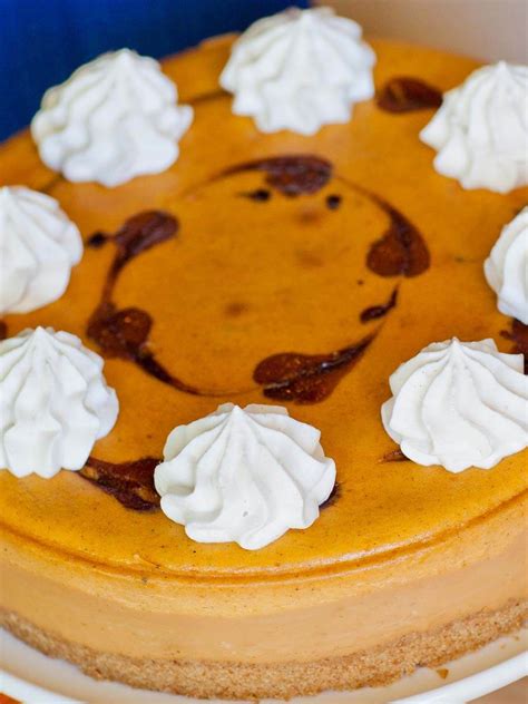 Caramel Pumpkin Cheesecake Recipe Video Tatyanas Everyday Food