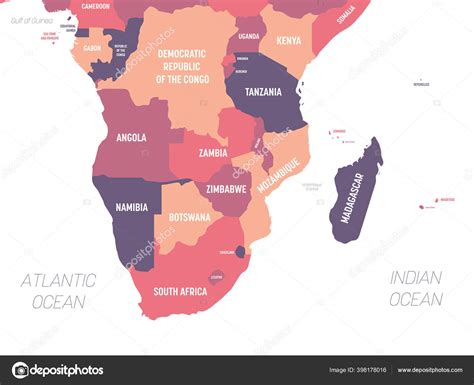 Southern Africa Map High Detailed Political Map Of Southern African