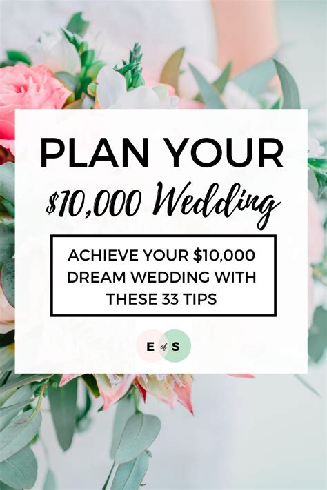 33 tips to help plan your 10 000 dream wedding wedding planning on a budget wedding savings