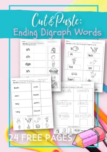 Ending Digraph Worksheets Making English Fun Ending Digraph