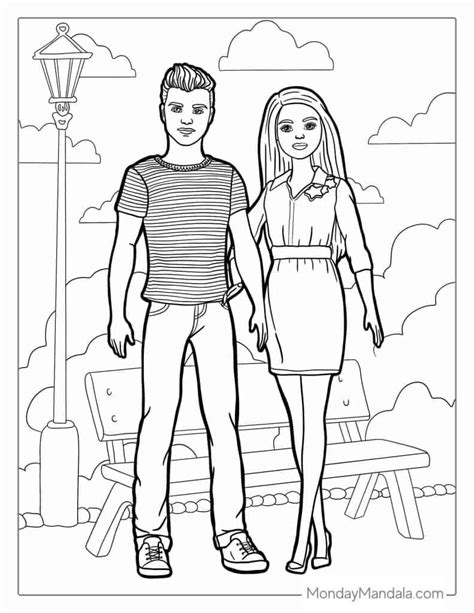 Barbie And Ken Toy Story Coloring Pages