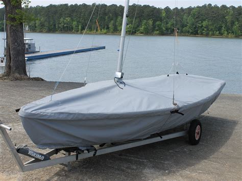 Laser Ii Sailboat Mooring Cover Skirted Boat Mast Up Flat Cover Slo