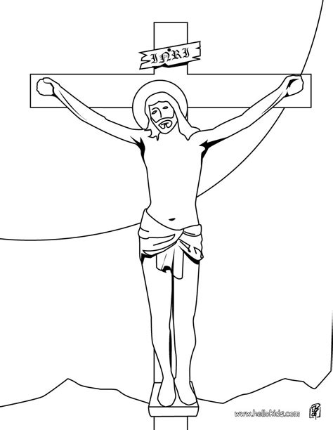 Jesus On The Cross Coloring Pages