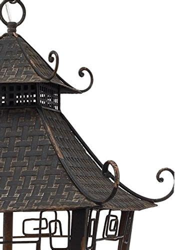 Aandb Home Fd39747 Pagoda Chandelier In Distressed Natural Ironfrom The