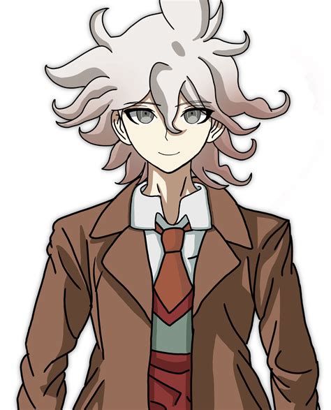 i made a nagito komaeda sprite edit cause he s nice i draw his hair in