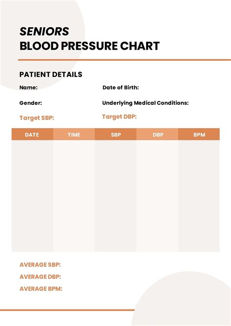 Seniors Blood Pressure Chart In Pdf Download