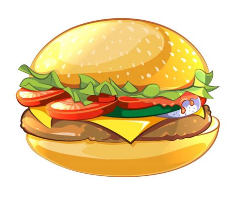 How To Create Cartoon Style Vector Burger Adobe