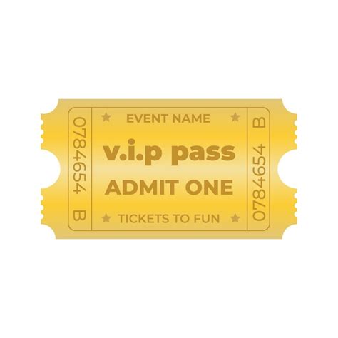 Premium Vector Golden Ticket Coupon Vip Pass Design Vector Illustration
