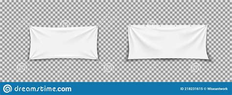 Fabric Banner White Textile Banner Hanging Stretch Cloth Flag