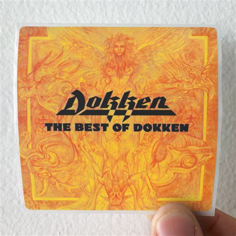 dokken the very best of dokken album cover sticker