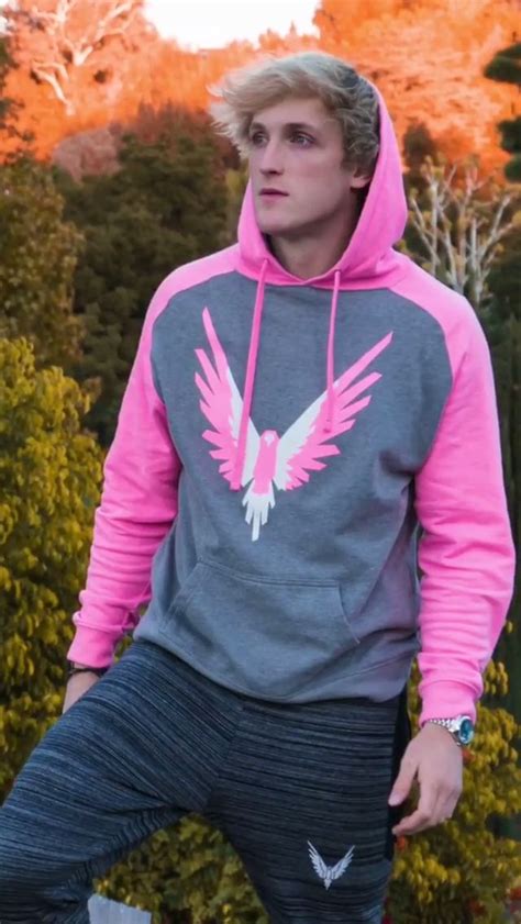 Pink Maverick Hoodie Logan Jake Paul Logan Paul Snapchat Maverick Logan Paul