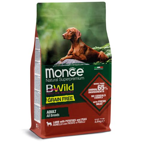 Купить Сухой корм Monge Dog Bwild Grain Free для собак беззерновой из