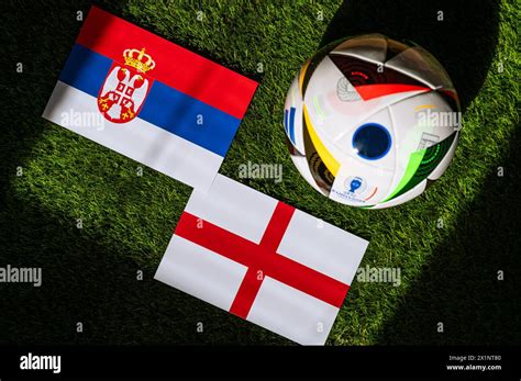 LEIPZIG, GERMANY, APRIL 17, 2024: Serbia vs England, Euro 2024 Group C
