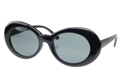 Black Clout Goggles Glasses Vintage Classic Kurt Cobain Sunglass Oval