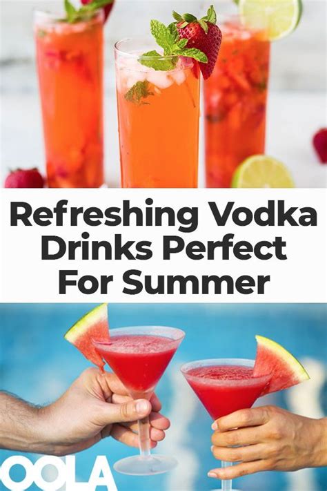 Whether they start with gin or rum or vodka or tequila or something else, all these drinks will make any sunny. 5 Refreshing Vodka Drinks You Need To Know About This ...