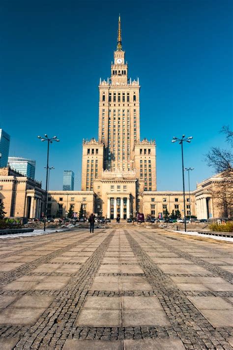 Warsaw Palace Of Culture And Science Stock Image Image Of Business City 93654549