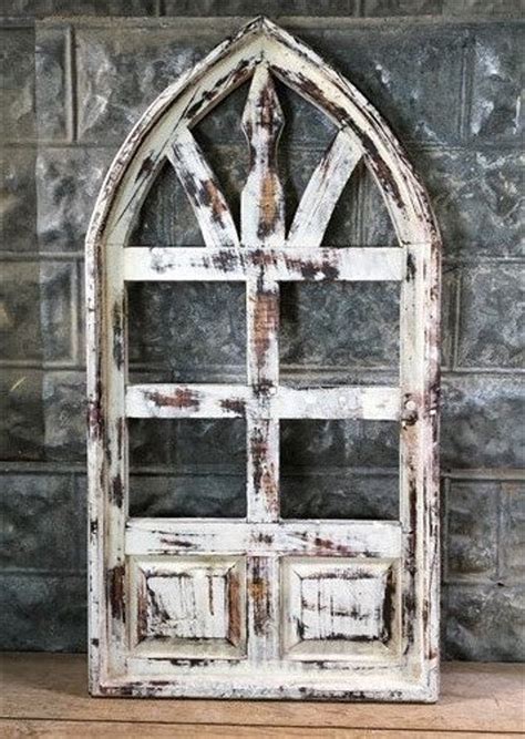 Small Arched French Country Distressed Window Frame Etsy