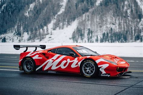 Ferrari 488 Gt3 Ecco Una Speciale Versione Con Il Logo St Moritz