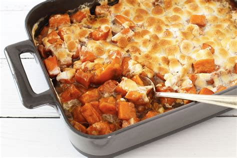 One of my family's favorite thanksgiving side dishes is my candied yams recipe with marshmallows. Candied Yams With Marshmallows