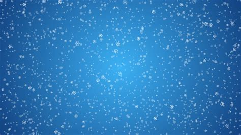 Graphic Snowflakes On Blue Background Stock Footage Video