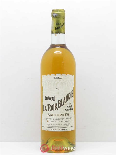 This was a true consecration for frederick focke. Acheter Château la Tour Blanche 1er Grand Cru Classé 1980 ...