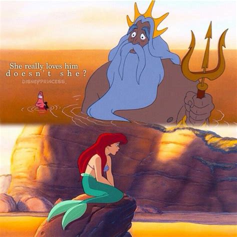 When King Triton Realizes Ariel Loves Prince Eric