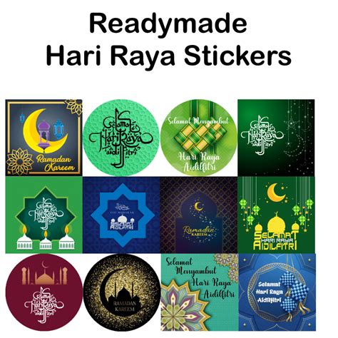 🔰 Sticker Hari Raya Readymade Stickers Shopee Malaysia