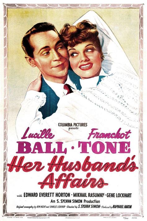 Her Husbands Affairs Lucille Ball Affair Movie Posters