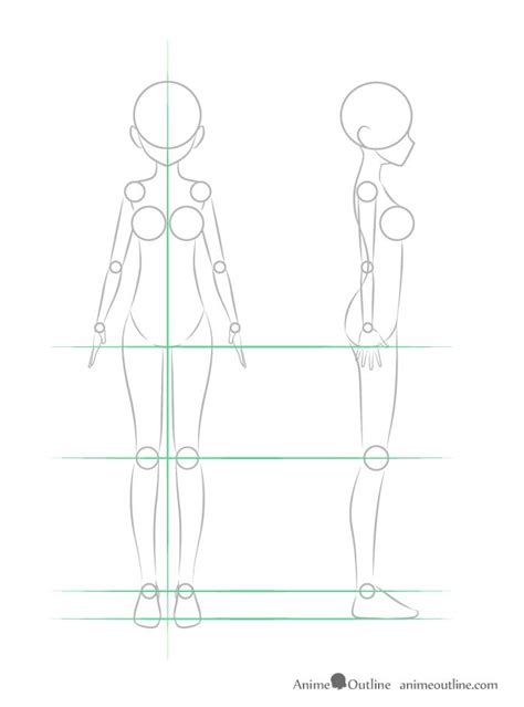 How To Draw Female Body Front View Draw Body Female Bodegawasues