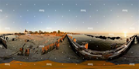 360° view of sunset fort hancock beach sandy hook new jersey alamy