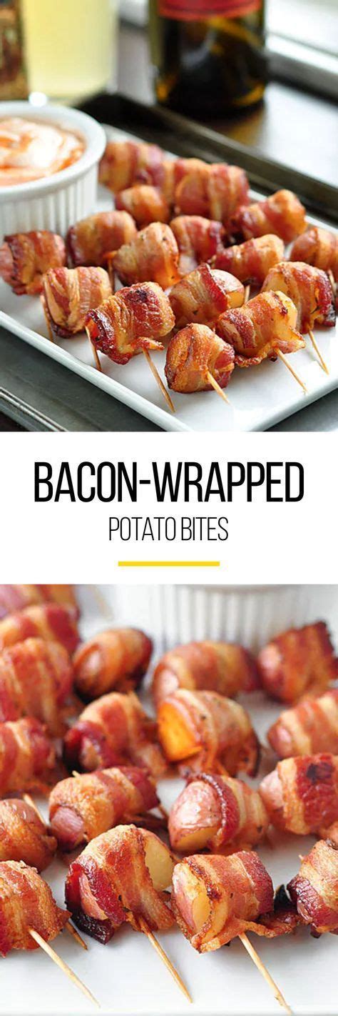 Sweet potatoes are high in vitamin a, vitamin because the sriracha can be a little spicy, i like to make this creamy sriracha sauce. Bacon-Wrapped Potato Bites with Spicy Sour Cream Dipping Sauce | Recipe | Potato bites ...