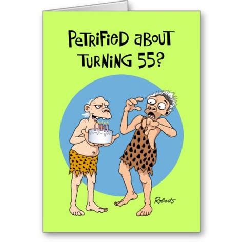 Turning 55 Birthday Greeting Card Funny Birthday Cards 50th Birthday